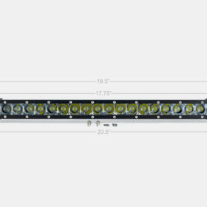 20" Slim Single Row LED Bar