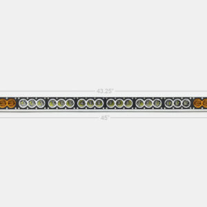 43" Amber/White Dual Function LED Bar