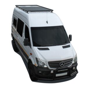 Mercedes-Benz Sprinter 144/170" / L2/L3 / MWB/LWB Wheelbase w/OEM Tracks (2006-Current) Slimline II Roof Rack Kit / Tall"