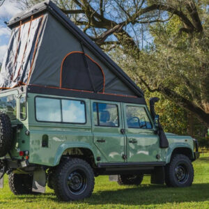 Land Rover Defender 110 (White) – Alu-Cab Icarus Roof Conversion Land Rover Defender 110 (White) – Alu-Cab Icarus Roof Conversion