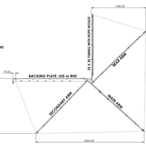 Alu-Cab 2M 270° Shadow Awning LHS (Left-Side)