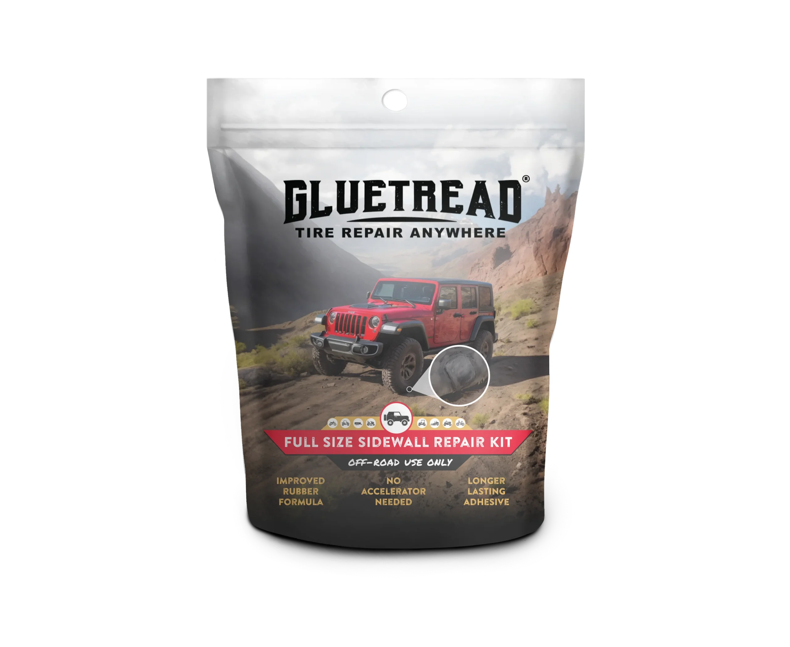 GlueTread Full Size Sidewall Repair Kit at Selkirk Offroad in Sandpoint, ID