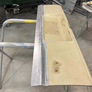 60-Series Land Cruiser Lower Tailgate Repair Panel at Selkirk Offroad in Sandpoint, ID